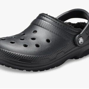 Crocs Unisex Adult Classic Lined Clog Black 7 Women / 5 Men